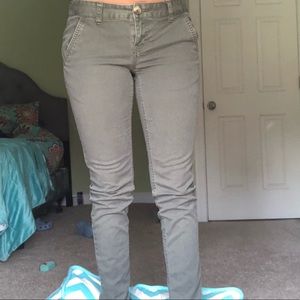 Mossimo Slim Skinny Olive Green Pants